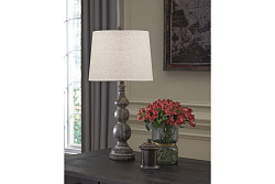  LAMPS (2) ANTIQUE BLACK MAIR 