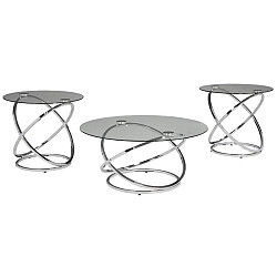  COFFEE/END 3PC HOLLYNYX CHROME FINI... 