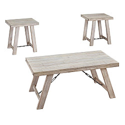  COFFEE/END 3PC CARYNHURST WHITEWASH 