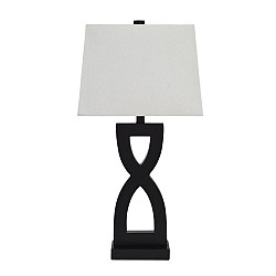  LAMPS (2) POLY LAMP BLACK 