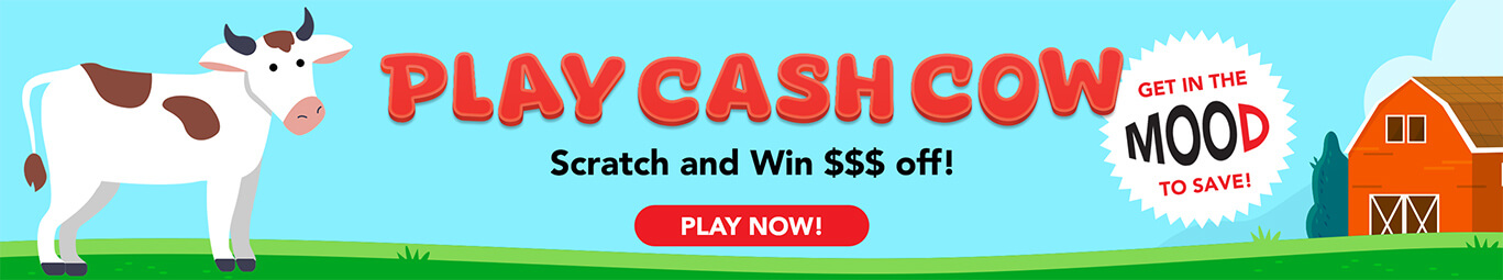 Play Cash Cow - Scratch and win $$$ off!