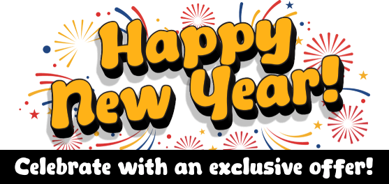 Happy New year! Celebrate with an exclusive offer!